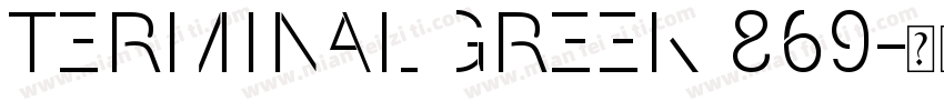 Terminal Greek 869字体转换